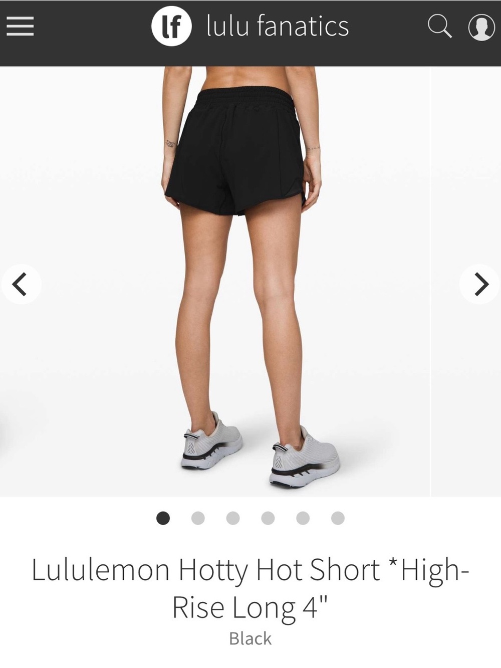 lululemon athletica Hotty Hot High-Rise Shorts - Black